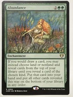 MTG TCG - Abundance 0884 Commander Masters CMM - NM (Free Shipping $5+) - Image 1