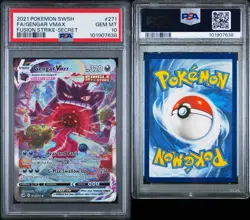 2021 Pokemon Fusion Strike Gengar VMAX Alt Art 271/264 PSA 10 GEM MINT - Image 3