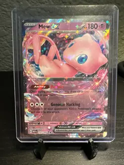 Pokemon Mew EX TCG Scarlet & Violet Holo Double Rare Card 151/165 - Image 1