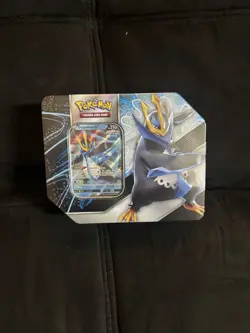 Pokemon TCG Empoleon V Strikers Factory Sealed 5-Pack Tin - Image 1