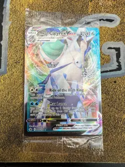 Pokemon SEALED Ice Rider Calyrex VMAX 046/198 Holiday Calendar Holofoil Promo!! - Image 1