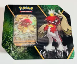 Pokemon TCG Divergent Power Hisuian Decidueye V Tin NEW FACTORY SEALED - Image 1
