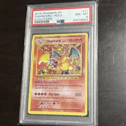 2016 Pokemon XY Evolutions Charizard Holo #11/108 PSA 8 - Image 1