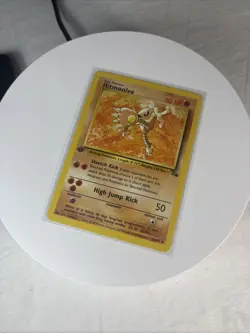 Pokemon TCG Hitmonlee Fossil 22 Regular 1st Edition Rare - Image 1