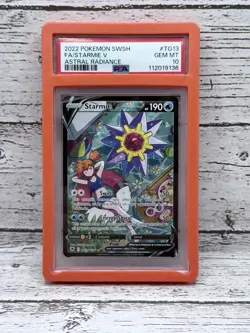 Pokemon TCG Starmie V PSA 10 Astral Radiance Holo Ultra Rare Full Art TG13/TG30 - Image 1