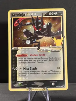 Pokemon TCG : Greninja Gold Star SWSH144 Celebrations Black Star Promo -NM - Image 1