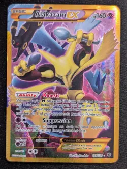 Alakazam EX (Secret) Pokemon TCG XY - Fates Collide Rare - LP - 125/124 - Image 3