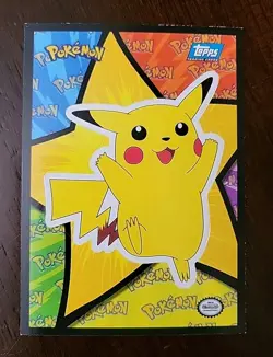 LP! Pokemon Topps Blue Label Movie Sticker Puzzle Pikachu #5 - Image 1