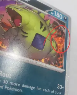 Pokemon Tyranitar Paldea Evolved 135/193 Cosmos Holo Swirl NM/M Unplayed Promo - Image 3