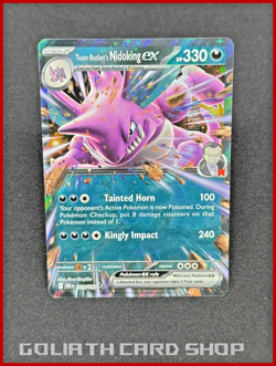 Team Rocket's Nidoking ex 119/182 - Sv10: Destined Rivals Pokemon TCG - NM - Image 1
