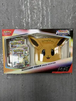 Pokemon TCG Scarlet & Violet Prismatic Evolutions Eevee Accessory Pouch New - Image 1