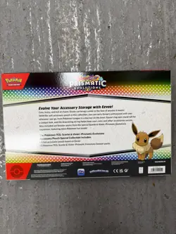 Pokemon TCG Scarlet & Violet Prismatic Evolutions Eevee Accessory Pouch New - Image 2