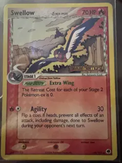 Pokemon Swellow 40/101 Dragon Frontiers 70HP Uncommon Delta Species Reverse Holo - Image 1