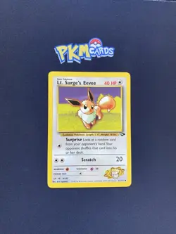 Pokemon TCG Lt. Surge’s Eevee Gym Challenge 51/132 Regular LP. - Image 1