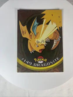 2000 Topps Pokemon TV Series 3 Dragonite Blue Logo #149 Holo 1st Edition - Image 1