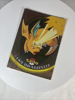 2000 Topps Pokemon TV Series 3 Dragonite Blue Logo #149 Holo 1st Edition - Image 2