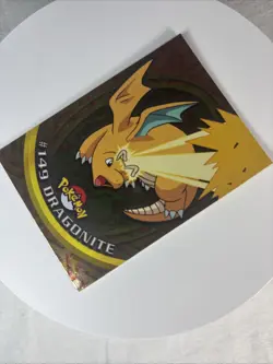2000 Topps Pokemon TV Series 3 Dragonite Blue Logo #149 Holo 1st Edition - Image 3