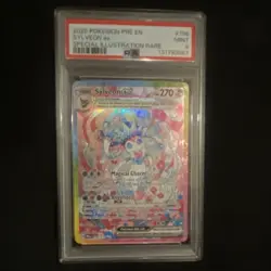 Pokemon Sylveon ex 156/131 Prismatic Evolutions Special Illustration Rare PSA 9 - Image 1