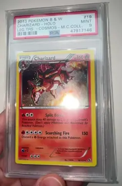 Charizard / Glurak 19/113 Holo Cosmos Pokemon Black & White 2013 - Low POP PSA 9 - Image 2