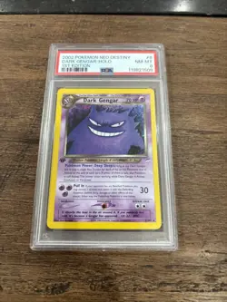 2002 POKEMON NEO DESTINY 1ST EDITION #6 DARK GENGAR-HOLO PSA 8 - Image 1