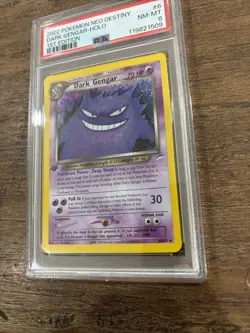 2002 POKEMON NEO DESTINY 1ST EDITION #6 DARK GENGAR-HOLO PSA 8 - Image 4