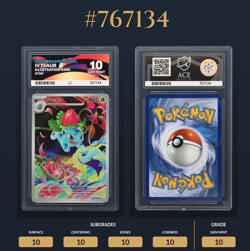 Pokemon TCG Ivysaur IR 134/132 Mega Evolution - Ace 10 Gem Mint 💎 - Image 3