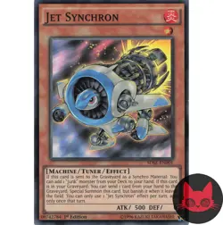 Yugioh Jet Synchron SDSE-EN001 Super Rare 1st Edition LP - Image 1