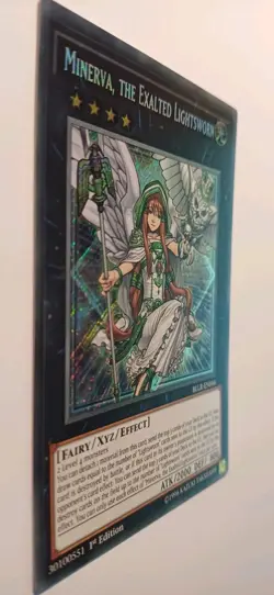 Yu-Gi-Oh! TCG Minerva, The Exalted Lightsworn BLLR-EN044 Secret Rare NM/M - Image 2