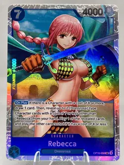 REBECCA - One Piece TCG OP10-058 - SR Super Rare - Royal Blood - Image 2