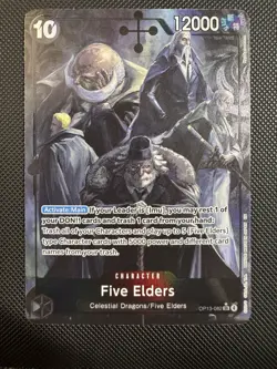 Five Elders (Alternate Art) OP13-082 Carrying On His Will Foil Super Rare - Image 1
