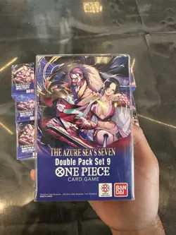 One Piece TCG Double Pack Set 9 The Azure Sea’s Seven SEALED *SAME-DAY SHIPPING* - Image 3