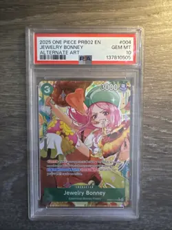 Jewelry Bonney Alternate Art PSA 10 2025 One Piece Prb02-004 - Image 1