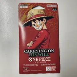 Sleeved Booster Pack - One Piece TCG OP13 Carrying On His Will Factory Sealed - Image 1