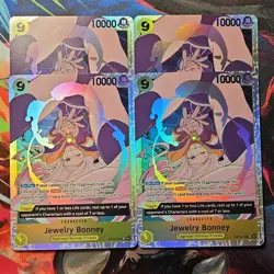 Jewelry Bonney OP13 108 SR Carrying on His Will ONE PIECE ENGLISH TCG 4x playset - Image 1