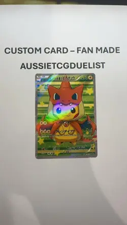 Poncho Pikachu Charizard 208/XY-P Special Holo Japanese Pokemon Card *CUSTOM* - Image 3