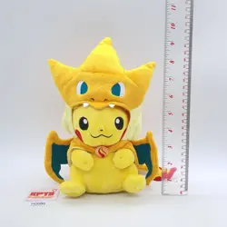 Pikachu H686 Poncho Charizard Pokemon Center 2014 Plush 9" Toy Doll Japan Rare! - Image 2