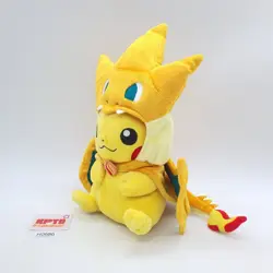 Pikachu H686 Poncho Charizard Pokemon Center 2014 Plush 9" Toy Doll Japan Rare! - Image 4