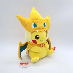 Pikachu H686 Poncho Charizard Pokemon Center 2014 Plush 9" Toy Doll Japan Rare! - Image 5