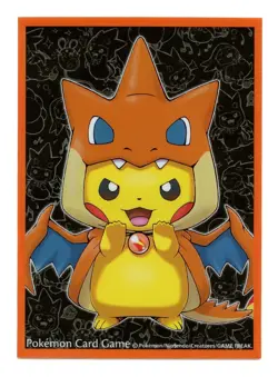 2015 Mega Tokyo Poncho Pikachu ver 1 Individual Card Sleeve Pokemon Center Japan - Image 1