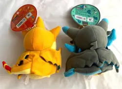 Pokemon Center Pikachu Wearing Poncho Mega Charizard X Plush Toy - Image 4