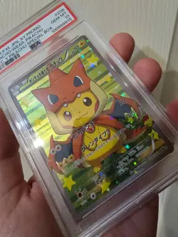 2016 Pokemon Japanese Xy Promo 208 Poncho-Wearing Pikachu Charizard PSA 10 - Image 3
