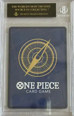 BGS 10 BLACK LABEL One Piece Card Monkey D. Luffy Manga Alt Art PRB English - Image 2