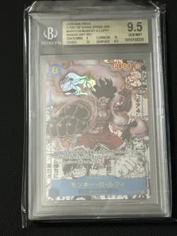 2025 Japanese A Fist Of Divine Speed Manga Luffy Alt Art SEC OP11-118 BGS 9.5 - Image 1
