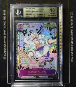 2023 ONE PIECE AWAKENING OF THE NEW ERA MANGA ALT ART MONKEY D. LUFFY BGS 10 - Image 1