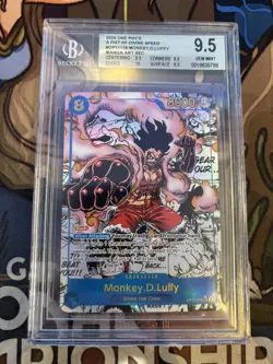 2025 One piece OP11-118 Monkey D Luffy Manga Alt Art ENGLISH BGS 9.5 - Image 1