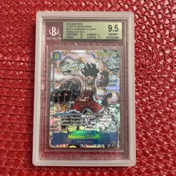 2025 One piece OP11-118 Monkey D Luffy Manga Alt Art ENGLISH BGS 9.5 - Image 1