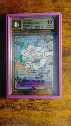 🔥2023 One Piece Awakening of the New Era Monkey D. Luffy Manga Alt Art - BGS 10 - Image 1