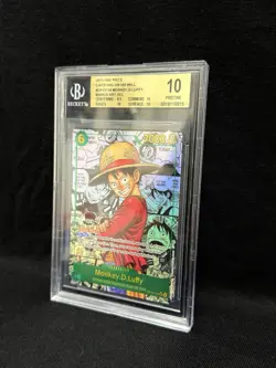 BGS 10 One Piece Card Monkey D Luffy Manga Alt Art OP13 Carrying On His Will - Image 4