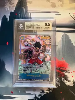 Monkey D Luffy OP11-118 Manga Alt Art SEC, Fist Of Divine Speed, BGS 9.5 English - Image 1
