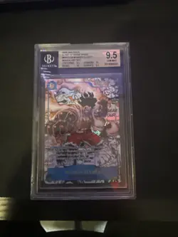 BGS 9.5 MONKEY D. LUFFY MANGA ALT ART OP11-118 One Piece Graded GEM MT ENG - Image 1